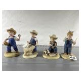 4 DENIN DAYS FIGURINES