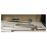 RUG BEATER, TORCH STARTER, LOG HOLDERS, WEINER