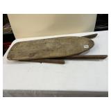 VINTAGE FOLDING WOOD IRONING BOARD