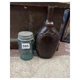 BALL JAR, BROWN ORRS BOTTLE