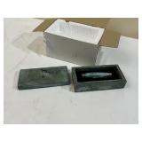 TURQUOISE FOLDING KNIFE IN STONE PRESENTATION BOX