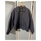 DICKIES BLACK EXTRA LARGE ZIPPER FRONT JACKET