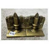 BRASS BOOKENDS