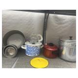 ENAMELED POT, DOUBLE STACKER COOKER