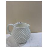 HOBNAIL PITCHER, SMALL DAMAGE ON BASE AS SHOWN