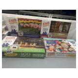 4 NEW PUZZLES 300 PC.