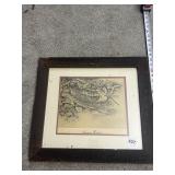 FRAMED AM. WOODCOCK # 1982 KARL BADGLEY #256/600