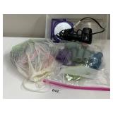 HAIR DRYER AND VINTAGE CURLERS