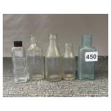 VINTAGE BOTTLES, DAMAGE AS SHOWN