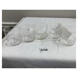 5 ORREFORS ETCHED GLASSES