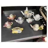 ASSORTED MINIATURE TEAPOTS