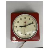 RED GE ELECTRIC CLOCK WORKS