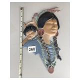 PLASTIC INDIAN WALL HANGER