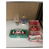 HOLIDAY TOWELS, CHRISTMAS NOEL FIGURES , COKE