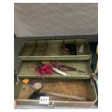 FISHING TACKLE BOX SOME LURES