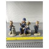 3 HOME INTERIORS DENIM DAYS FIGURINES
