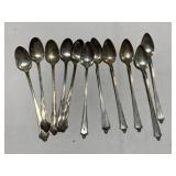 6 STERLING MONOGRAM MCI TEASPOONS 4.57 OZT