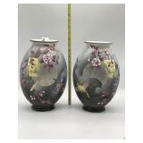 BACCARAT JAPONISME HAND PAINTED OPALINE GLASS