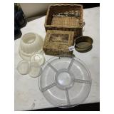 PLASTIC DIVIDED TRAY, TUPPERWARE JELLO MOLD,