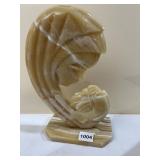 ALABASTER HOLY MOTHER WITH CHILD