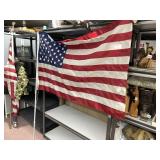 LARGE AMERICAN FLAG WITH PAUL AND EAGLE ON TOP