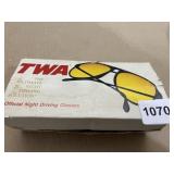 TWA NIGHT DRIVING GLASSES