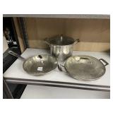 EMERIL 3 PIECE POT AND PAN SET WITH GLASS LIDS,