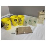 WELCOME WARE CUPS, DRESSER, PHONE DIRECTORY