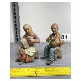 ROYAL CROWN MAN AND WOMAN FIGURINES
