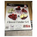 FLOWER FONDUE SET