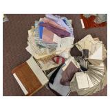 MISC FABRIC STORE SAMPLE SWATCHES AND MISC FABRIC