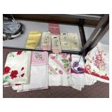 VINTAGE LINEN TABLECLOTHS AND FAST COLOR