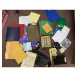 MISC OFFICE SUPPLIES AND PAPER, CLIP BOARDS,