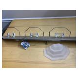 ARTCRAFT LIGHT FIXTURE WITH 4 GLASS SHADES 47"