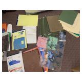 FILE FOLDERS, NOTE PADS, PAPER, OFFICE SUPPLIES,