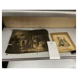 TWO VINTAGE PRINTS SOME DAMAGE