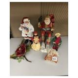 ASSORTED SANTAS , CAROLING CHILD SMITHSONIAN