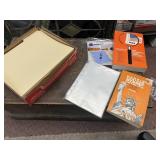 FILE FOLDERS, STAMP BOOKS