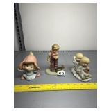 3 ADORABLE FIGURINES