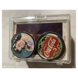 COLLECTOR CARDS COKE 100 CARD SET AND 8 CAPS