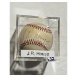 AUTOGRAPHED JR HOUSE MAJOR LEAGUE BASEBALL IN