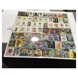 UNCUT SHEET OF STAR WARS GALAXY CARDS BY TOPPS