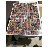 TWO NUMBERED UNCUT SHEETS OF NON-SPORT PLASM