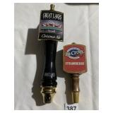 GREAT LAKES BREWING TAP HANDLE AND LA CROIX