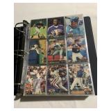 BINDER FILLED WITH BASEBALL CARDS