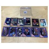 TWELVE ASSORTED POLITICAL CARDS MOSTLY PROMOS