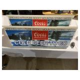 PAIR OF PLASTIC COORS BEER TO GO 44" LIGHT COVERS