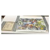 24 X 18 INCH MARVEL SUPERHERO LITHOGRAPH NUMBERED