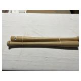 TWO 23-INCH-LONG HALF BATS TO BE USED AS TABLE