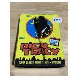 DICK TRACY EXTRA VILLAIN STICKER SET INSIDE